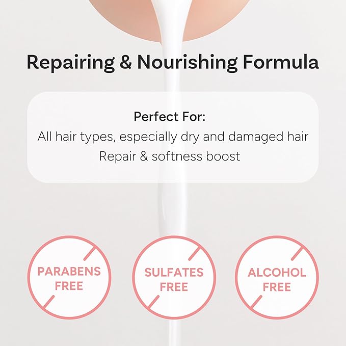 Korean Hair Serum Mist – Argan Oil & Silk Protein Ampoule for Nourishing, Frizz Control & Glass Hair Shine – White Floral Musk, 100ml / 3.38 fl oz