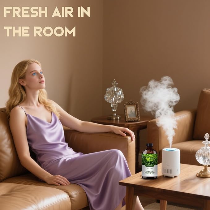 Tea Tree Fragrance Oil-Tea Tree Essential Oil 4.33oz (130ml)-100% Pure Natural Scent for Diffusers, Candles, Soap Making & Aromatherapy-Relaxing Home & Gift Essential Oil for Bath, Massage