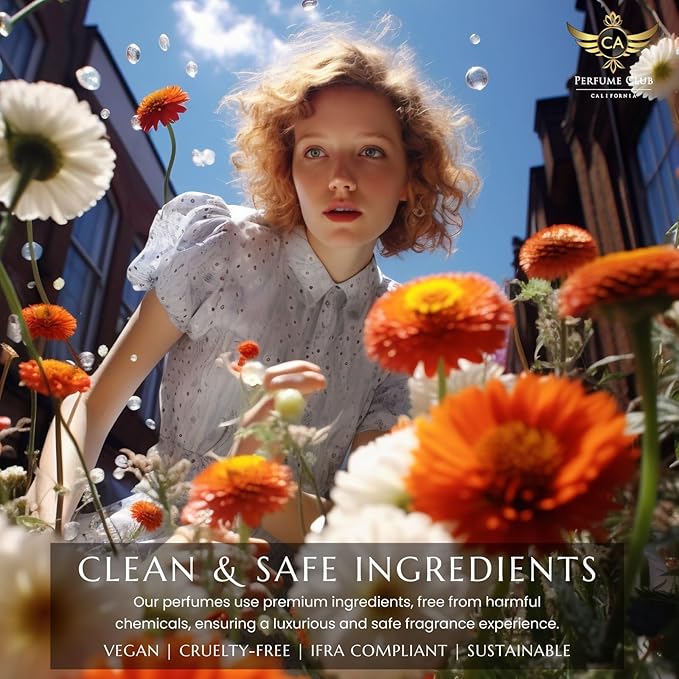 CA Perfume Impression of Bitter Peach for Women and Men Amber Vanilla Scent Long Lasting Unisex Fragrance Eau De Parfum Travel Size Refillable Atomizer Spray 0.27 Fl Oz 8ml