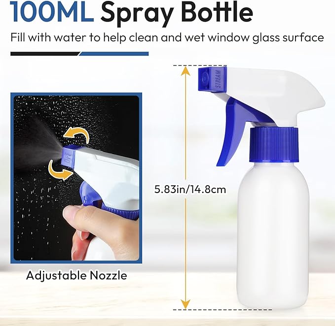 rabbitgoo Window Tint Kit, Window Privacy Film Installation Tint Tools, 3 Pieces Easy to Apply Frosted Glass Stained Glass Privacy Film Application Kit Include Squeegee, Utility Knife, Spray Bottle