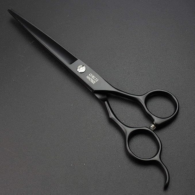 SHARONDS 6/7 Inch Professional 440C Hair Cutting Scissor Salon Hairdressing Thinning Shears Perfect for Barber and Home Use (7 in cut)