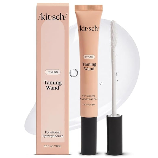 Kitsch Fly Away Stick for Hair - Taming Wand with Biotin, Aloe & Vitamin E - Clear Serum-Like Gel Hair Mascara for Flyaways & Baby Hairs - Lightweight Hair & Multi-Use Hair Stick - 18ml