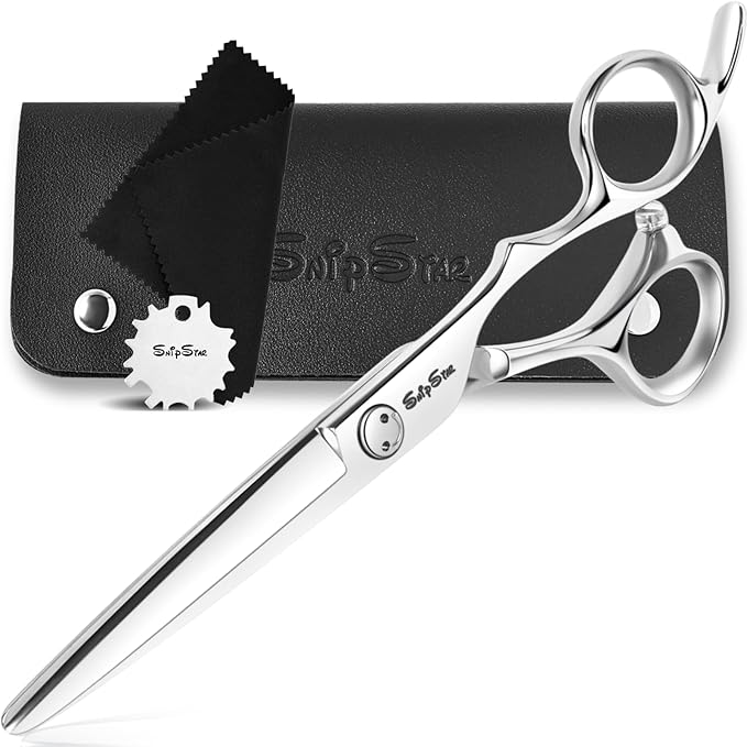 High-End Hair Scissors Professional with CNC Tech, 6.5" Extremely Sharp Hair Cutting Scissors, 440C Steel Barber Scissors Convex Blades, Haircut Hair Shears for Women Men, Salon & Home Hairdressing