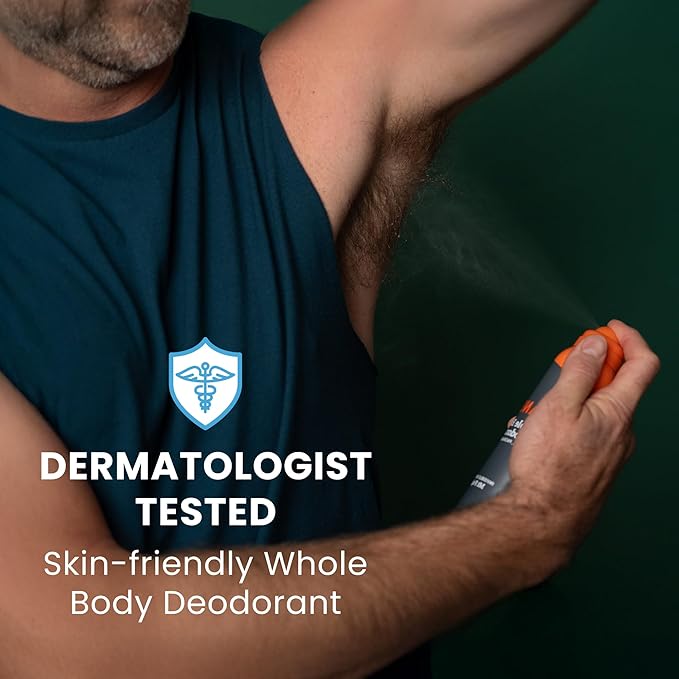 Mando Whole Body Deodorant For Men - Invisible Spray Deodorant - 72 Hour Odor Control - Low Irritation Formula - Aluminum Free, Benzene Free - 3.6 ounce Cans (Pack of 2) - Cabin Retreat