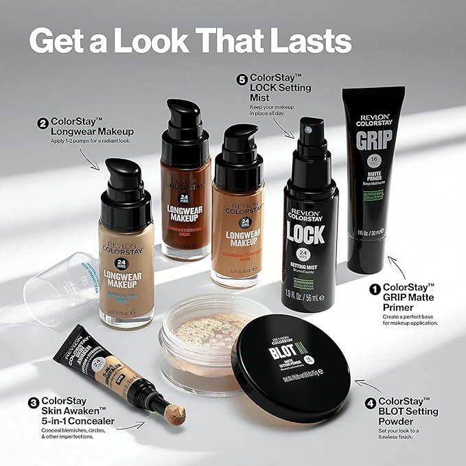 Revlon Colorstay SPF 15 Makeup Foundation for Combination/Oily Skin, Mahogany, 1 Fl Oz