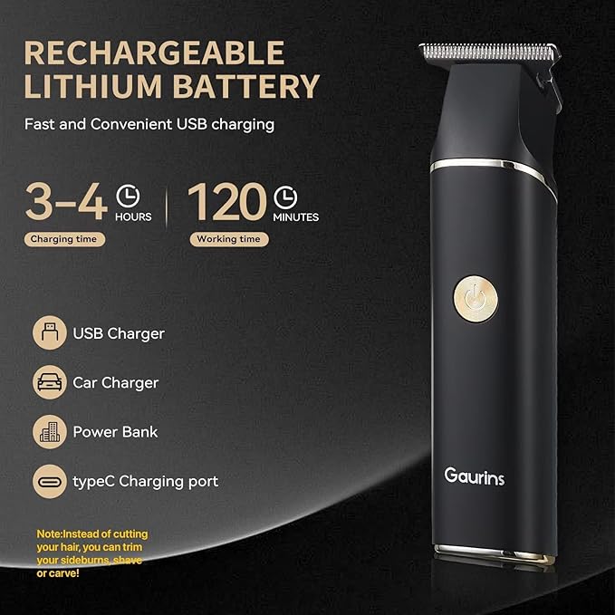 Hair Trimmer for Men, Beard Trimmer for Men Professional, Electric Razor Shavers Zero Gapped T Blade Edgers Liners, Barber Clippers for Hair Cutting Mustache Facial with LCD Display Gifts for Men