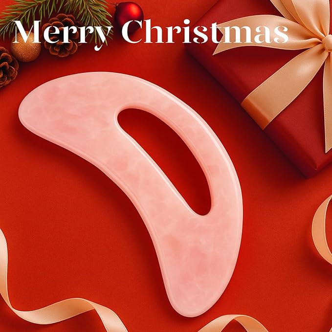 BAIMEI IcyMe Gua Sha Resin with Handle,Large Body Guasha Tool for Neck Back,Leg Massager Tool,Gua Sha Facial Massage Tools for Skin Care,Spa Gifts for Women