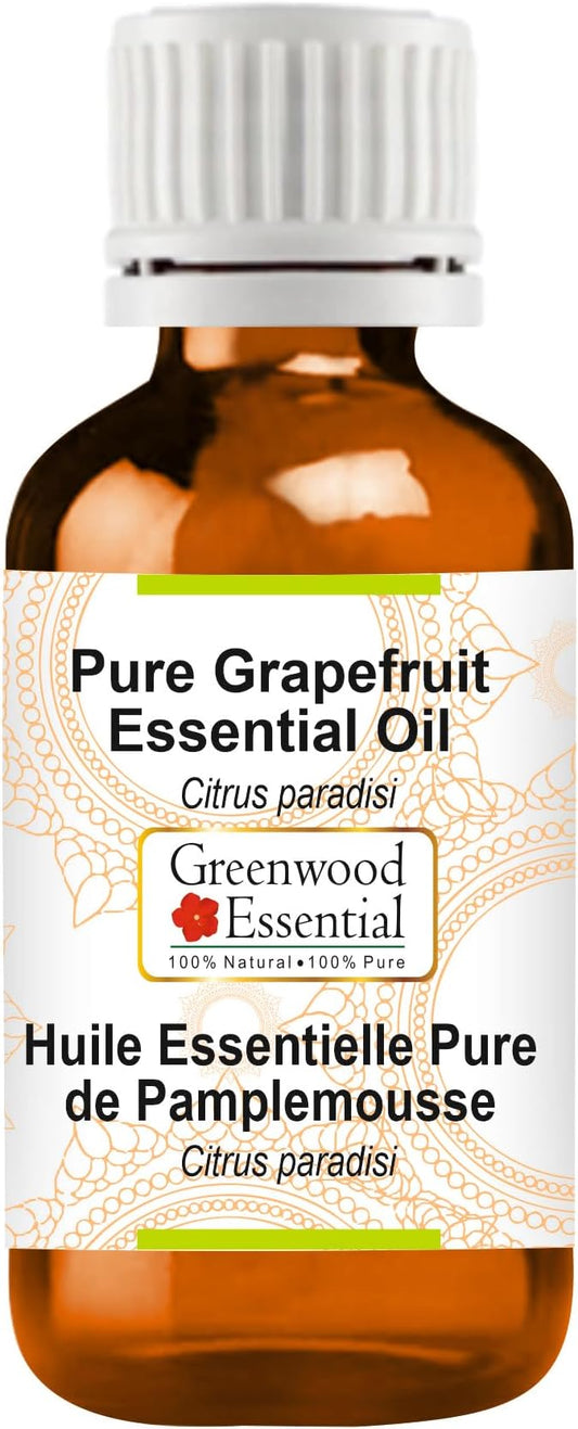 Greenwood Essential Pure Grapefruit Essential Oil (Citrus paradisi) Steam Distilled 100ml (3.38 oz)