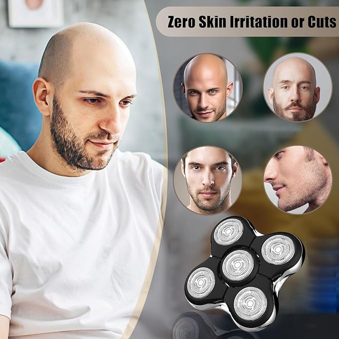 Shaver Replacement Head Compatible with Remington Electric Shaving Model SPR-XR7000,for Bald Men.(4packs)
