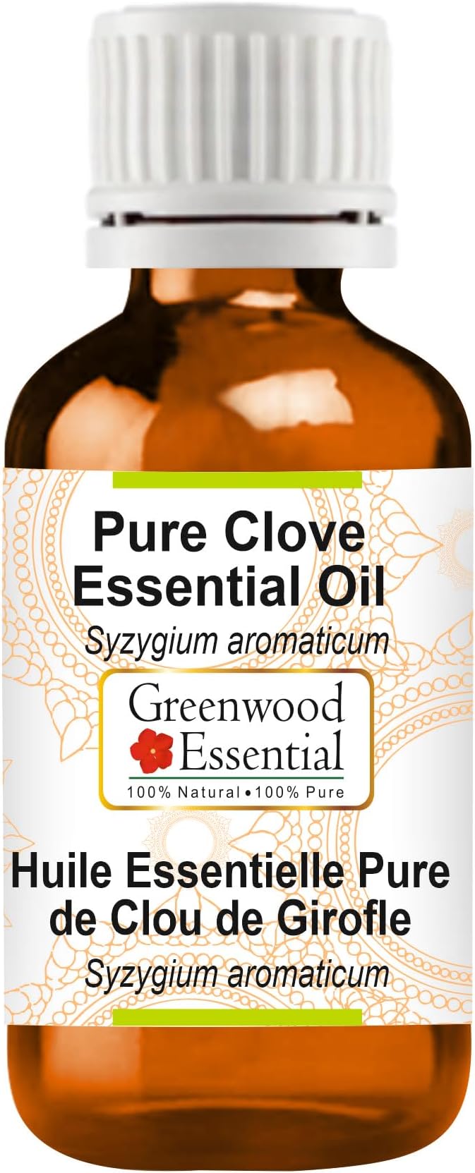 Greenwood Essential Pure Clove Essential Oil (Syzygium aromaticum) Steam Distilled 10ml (0.33 oz)
