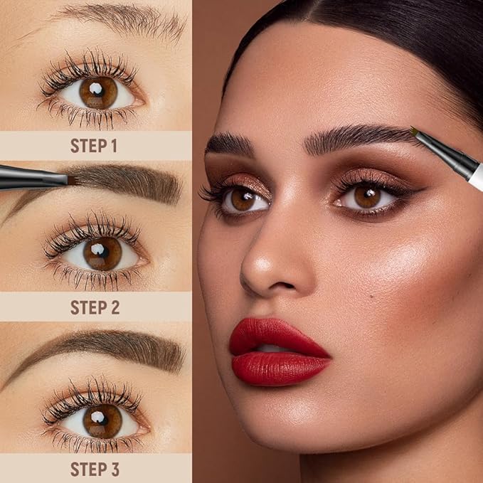 Eyebrow Pencil, Microblading Eyebrow Pencils for Women, Premium Magic 3D Waterproof Microblading Eyebrow Pen 4 Fork Tip Tattoo Pencil, Eye Brow Makeup Long-Lasting for Women (Black)