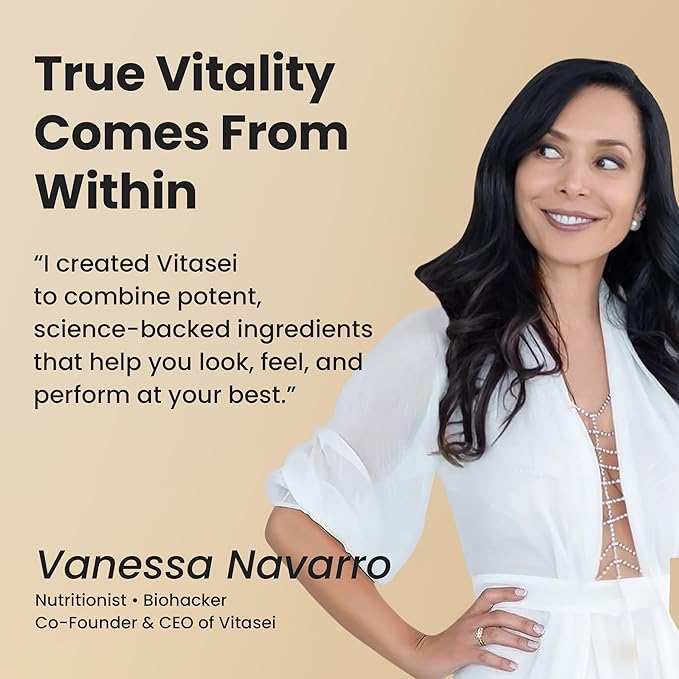 VITASEI Hydrolyzed Collagen Peptides Powder with Vitamin C & Resveratrol - Hair, Skin and Nails Vitamins for Women & Men - Bone and Joint Supplement - Coconut Flavored - 16 oz