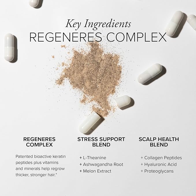 Serovital Hair Regeneres Advanced Hair Growth Supplement - Hair Vitamins for Women, Advanced Hair Regrowth, Hair Loss Treatments for Women, Thinning Hair Treatment – 90 Count