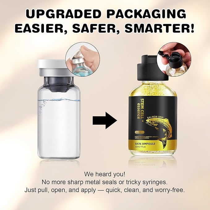 Salmon DNA Serum – 2 Pcs Salmon DNA Microneedling Serums for Face and Body, Anti-Aging Hydration Booster, Skin Repair, Brightening & Firming Serum for Use with Microneedling, Derma Roller & Pen