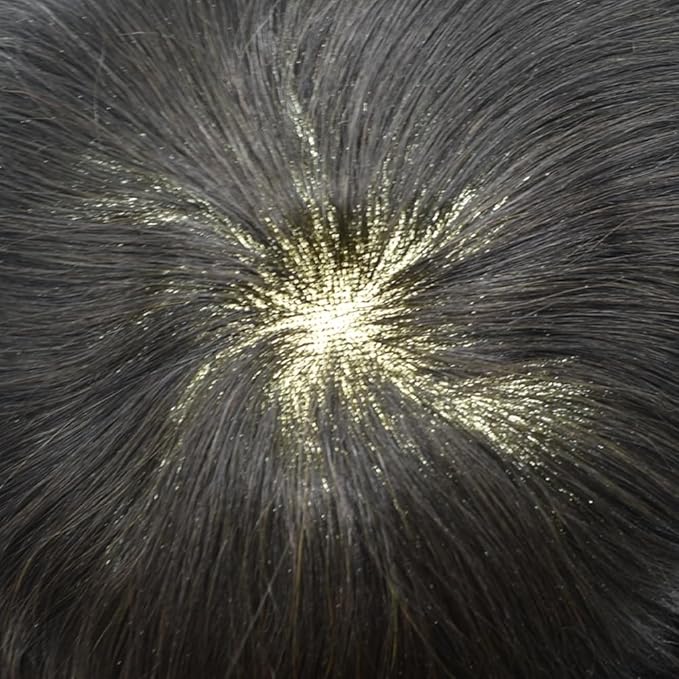 FACE MIRACLE Lace Center Mens Toupee Human Hair System French Lace Toupee for Men Thin Skin PU Around Hair Replacement System V-Looped Mens Hair Wig Units 5"X7" 1#JET BLACK