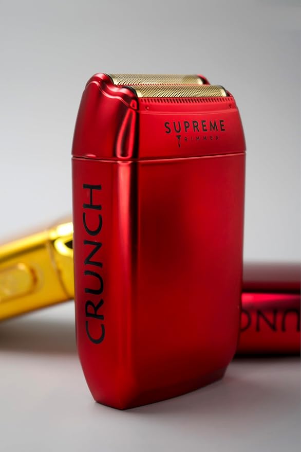 Supreme Trimmer Crunch STF602 – Waterproof Double Foil Shaver for Men | 150 Min Runtime, Wet/Dry Cordless & Corded Electric Razor | Hypoallergenic Foils for Face, Head & Stubble