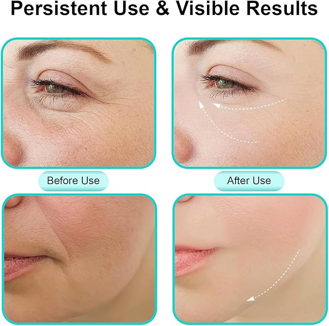 Face Massager, Facial Neck Care Tool with Vibrating Heating Mode, Portable Handheld Gift White