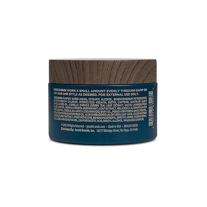 Blackstone Men's Grooming Hair Thickening Pomade - Pliable Hold with Matte Finish | Paraben & Cruelty-Free | Made in USA, Sea + Surf Scent (4 Oz)