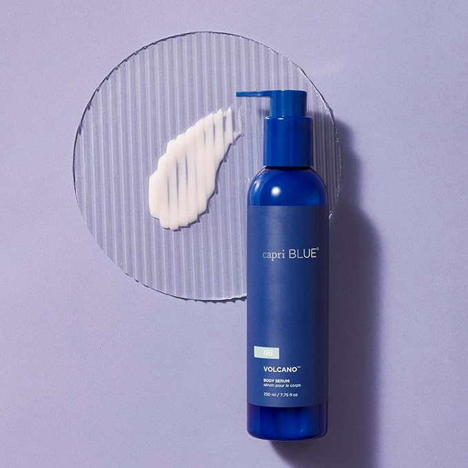 Capri Blue Body Serum – Body Hydrating Serum with Sodium Hyaluronate, Argan Oil & Jojoba Oil – Cruelty Free Lightweight Skin Moisturizer for Dry Skin (Volcano, 7.75 fl oz)