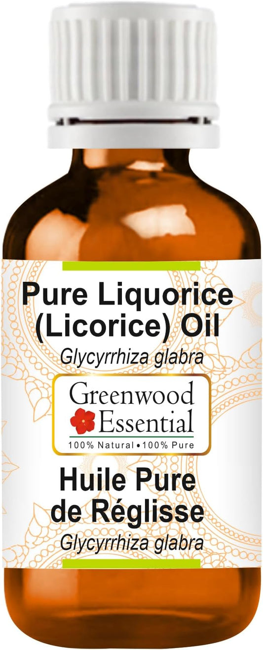Greenwood Essential Pure Liquorice (Licorice) oil Natural Therapeutic Grade 50ml (1.69 oz)