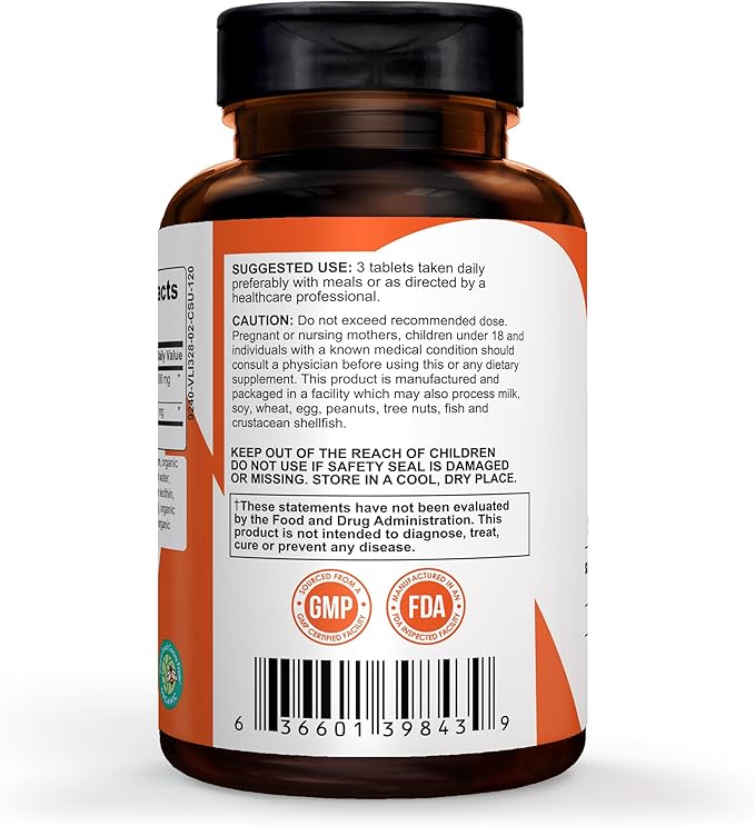 Pomona Wellness Organic Turmeric Supplement 2100 mg, USDA Organic, Non-GMO, Vegan, Turmeric Curcumin with Black Pepper for Absorption, for Joint Support and Immunity, 120 Tablets