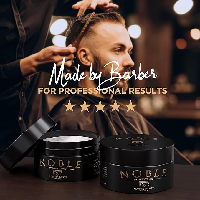 Strong Hold Matte Hair Paste | Flexible & Long-Lasting Sculpting Paste for All Hair Types and Styles | No Flakes | 3 oz