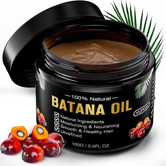 Batana Oil for Hair Growth: Dr Sebi Organic Raw Batana Oil from Honduras - 100% Pure & Natural - For Thicker & Stronger Hair - 4 FL OZ (4fl, unscented)