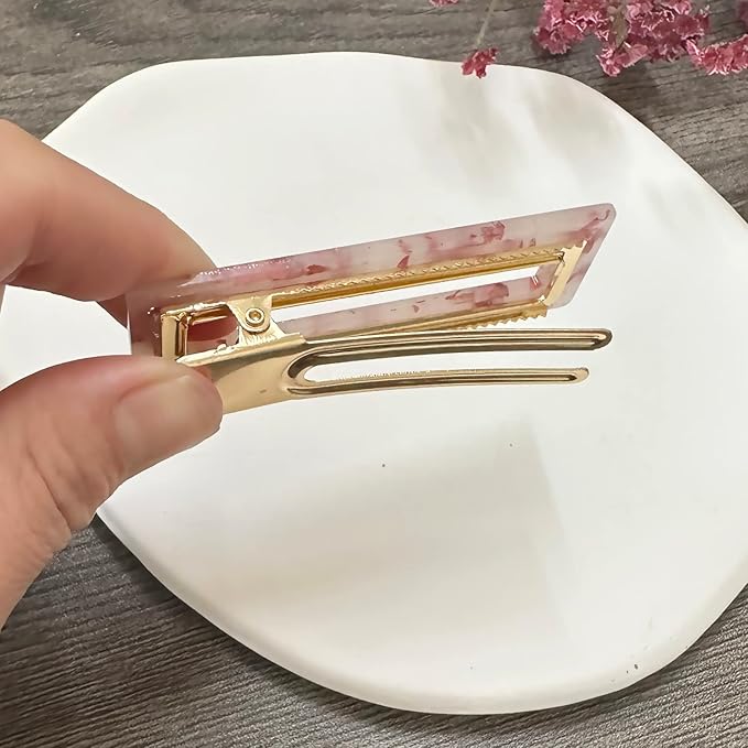 Mehayi 20 PCS Pearl Hair Clips Set Fashion Korean Acrylic Resin Hair Barrettes, Bobby Pins Hairpins for Women and Ladies Girls Headwear Styling Tools, Hair Accessories for Decorative Party Wedding