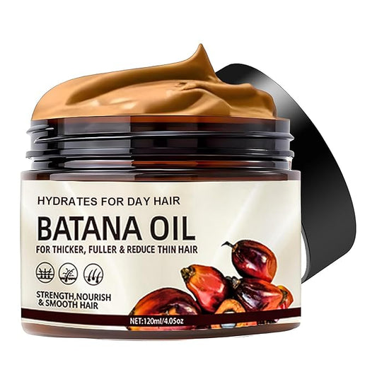 Batana Oil for Hair Growth, Natural Pure Dr Sebi Batana Hair Oil from Honduras, Anti Hair Loss, Prevent Hair Eliminates Split Ends for Men & Women, 4.05 FL oz