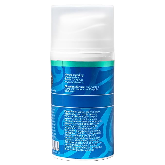 Ancient Minerals Natural Deodorant Cream – Eucalyptus & Mint Scent, Aluminum-Free, Vegan Deodorant for Women and Men with Magnesium, Zinc & Vitamin E, for Sensitive Skin, 2 oz