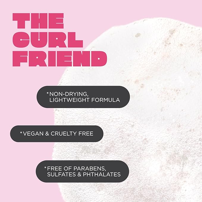 Cake Beauty Gel-to-Foam Curl Styler, The Curl Friend – High Hold & Definition - Frizz Protection- Infused with Coconut Oil & Shea Butter - For Curly Hair- 6.8 fl oz./ 200 mL