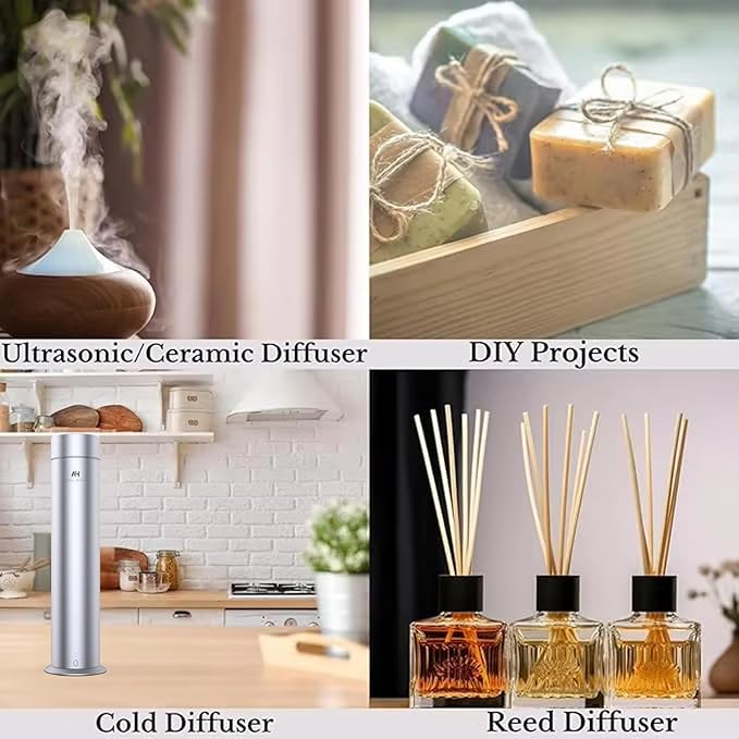 24K Magic Scent Diffuser Oil 500mL - Inspired by Luxury Hotel W Hotels - Notes of Zesty Citrus, Floral Jasmine, & Delicate Lily - Aromatherapy Home Fragrance - 24K Diffuser Oil - AH Diffuser Oils