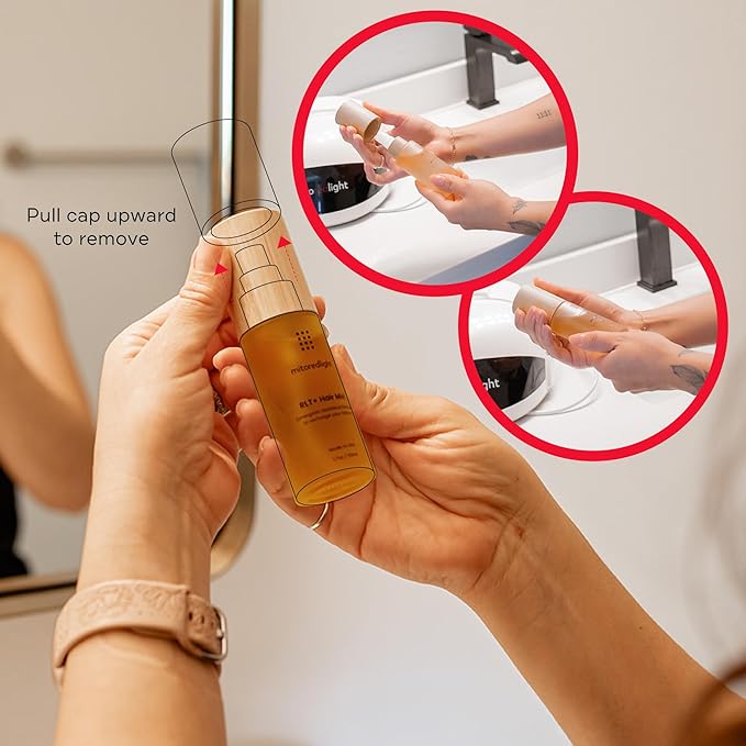 Mito Red Light RLT+ Hair Mist: Red Light Therapy Spray for Hair - Red Light Hair Therapy Mist - Boosts Hair Health with Natural Ingredients - All Hair Types - 1.7 fl oz