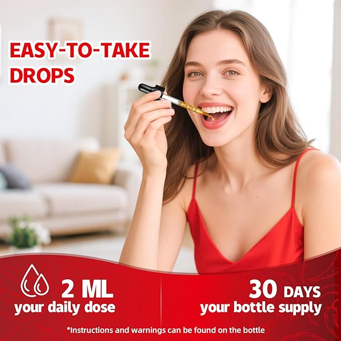 Cayenne Pepper Liquid Drops - Potent Blend with Hawthorn Berry, Turmeric Curcumin, Vitamin D3 K2, Beet Root & Panax Ginseng - Vegan, Non-GMO, High Absorbed Gentle Formula - 2 OZ