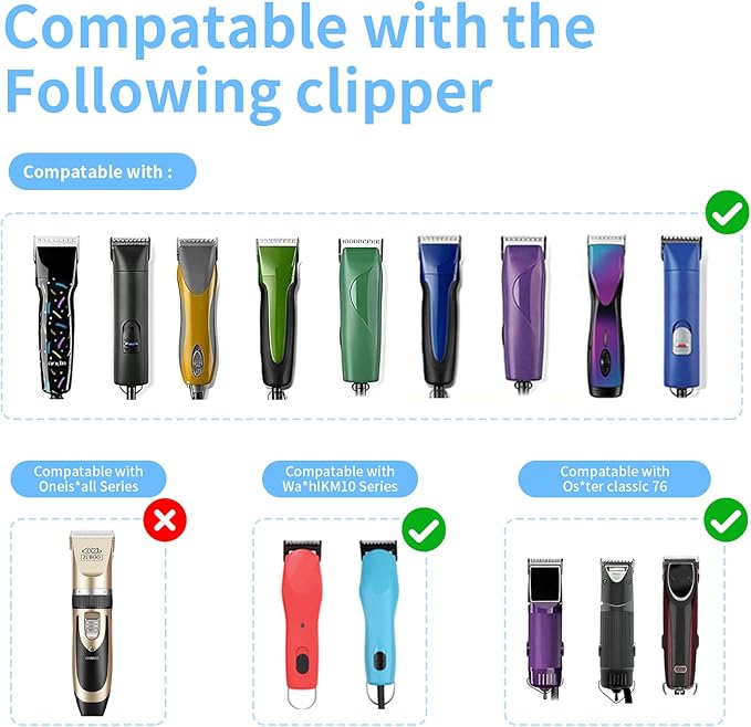 2 Pcs Size 3/4HT Detachable Dog Grooming Blades, Compatible with Andis, Oster A5, Wahl KM10 Series Clippers, Cut Length 19mm, Silver(3/4HT 19mm, 2 Packs)