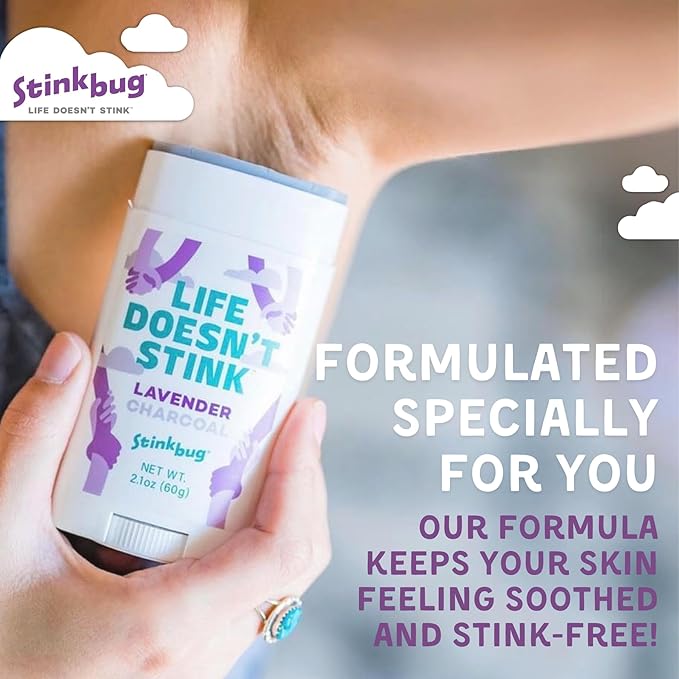 Stinkbug Naturals Organic Aluminum Free Travel Size Deodorant Stick with Tangerine Spice, Coconut Oil, Paraben Free, Sensitive Skin Deodorant, 0.75 Ounce Pack of 9