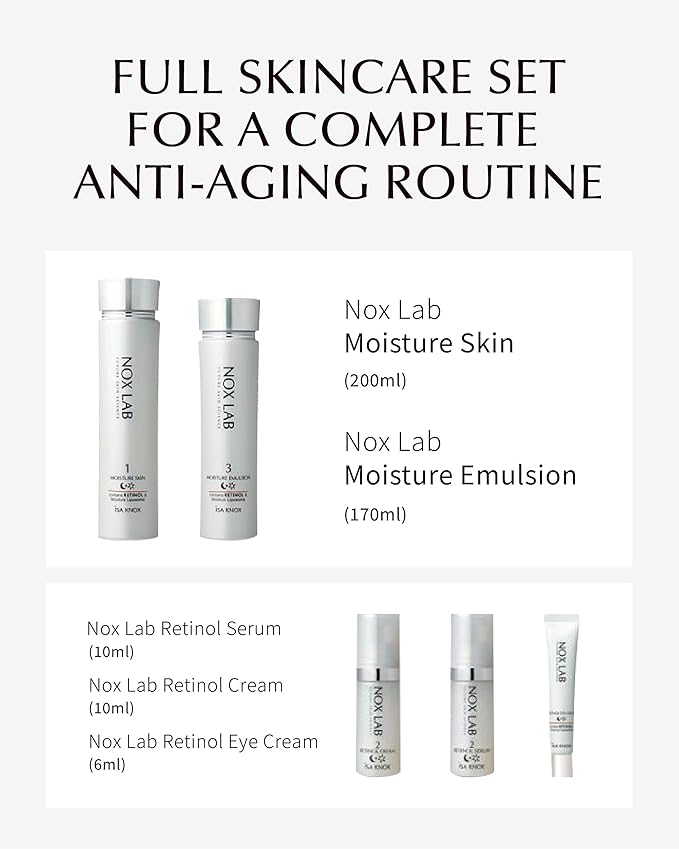 ISA KNOX Nox Lab Smart Edition gift Set (13.38 fl oz, Duo Set) - Korean Skincare, Anti-Aging, Hydrating & Firming Set for Wrinkle Care. with Smart Retino Formula, Retinol, Moisture Liposome