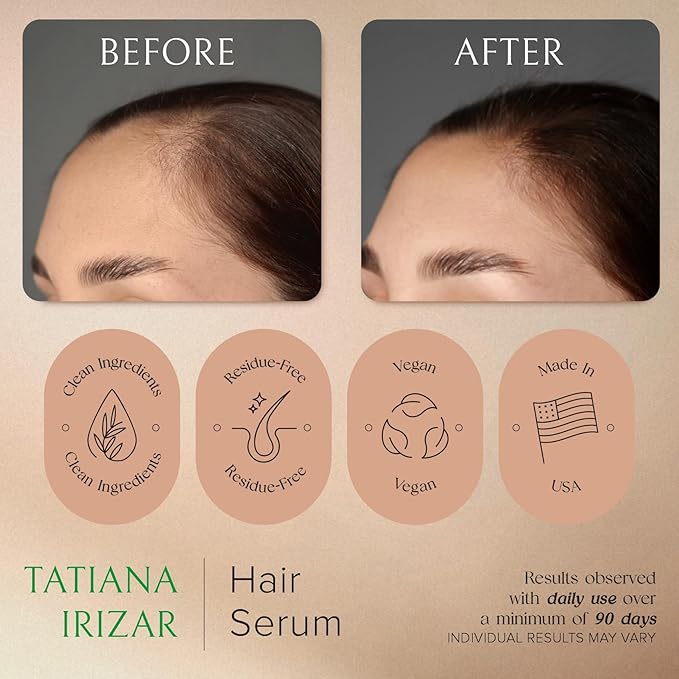Hair Serum for Hair Growth Serum Women Made in USA - 3 Pack Scalp Serum for Hair Growth Non-Greasy Rosemary & Amla Hair Care Vegan 1 Oz Hair Loss Treatment for Women Regrowth Treatment