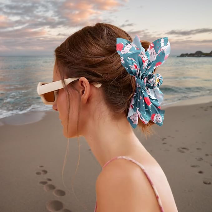 Bow Hair Clips Black Green Red 3PCS Big Bows for Women Butterfly for Styling Large Clips for Thick Hair for Girls Accessories for Women