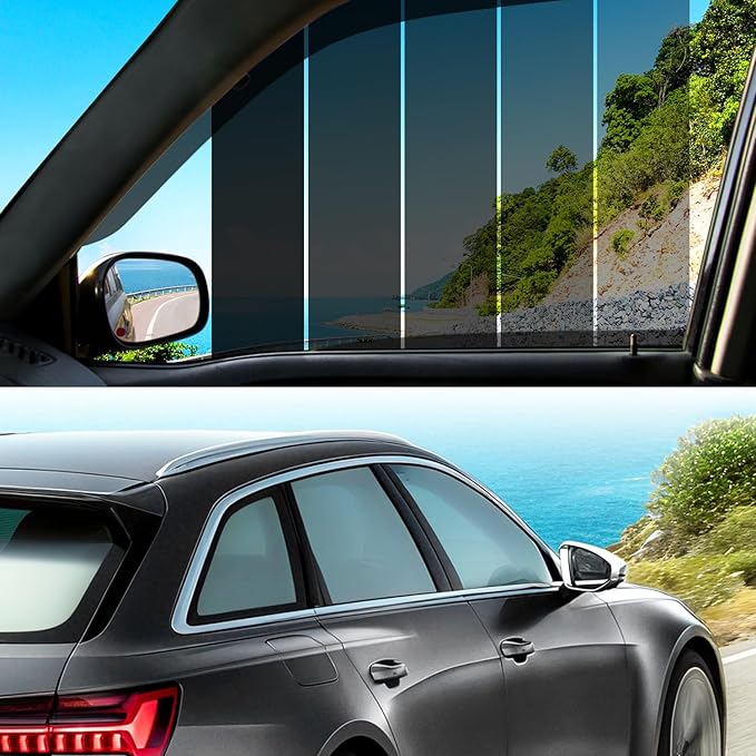 35% VLT Ceramic Car Window Tint - (20in * 20ft) Window Privacy Film, 99% Blocks UV & 95% IR Ray, Glare Reduction Blackout Windows Film Auto Car Windshield Sun Shade Roll