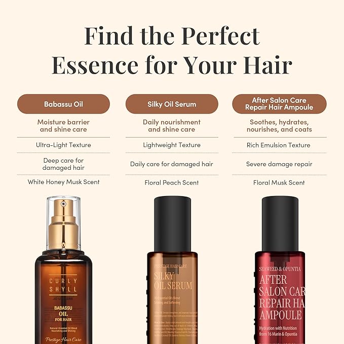 CURLYSHYLL Babassu Oil for Hair | Lightweight Moisturizing Oil for Dry or Damaged Hair | Soft, Non-Sticky Finish | Paraben-Free | 100ml