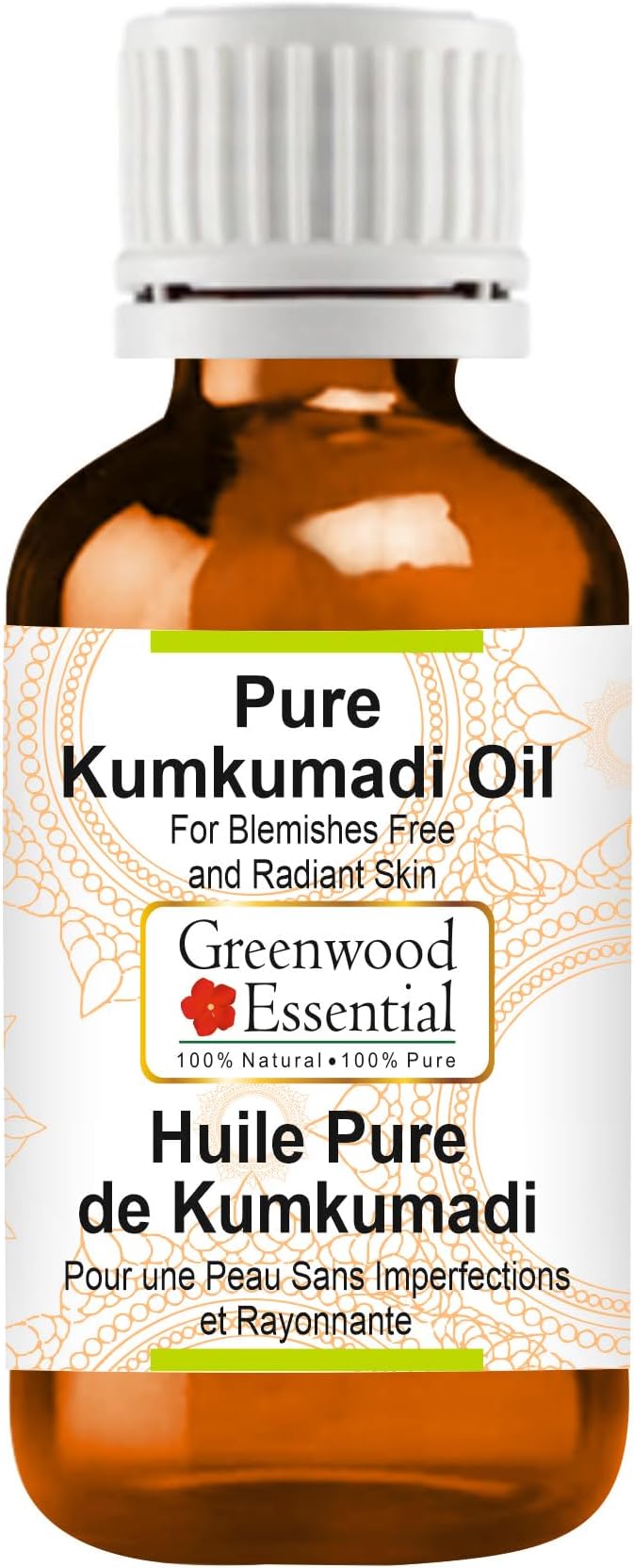 Greenwood Essential Kumkumadi Face Oil (Tailam) | Traditionally Extracted | Pure | Saffron-Enriched | Non-Sticky | Lightweight | Ancient Ayurvedic Blend | For All Skin Types | Unisex | 5ml (0.16 oz)