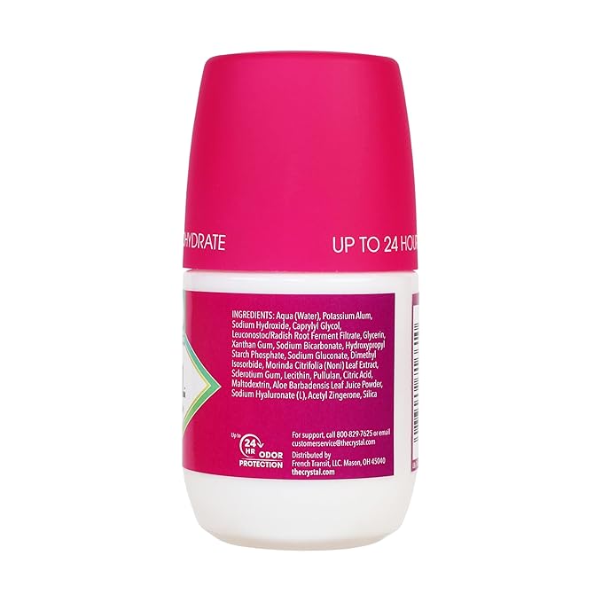Crystal 3-in-1 BioHealth Deodorant, Unscented, Natural Odor Protection with Aloe & Hyaluronic Acid, Microbiome-Friendly, Moisturizing, Anti-Pollution Formula (2.25 Fl Oz)