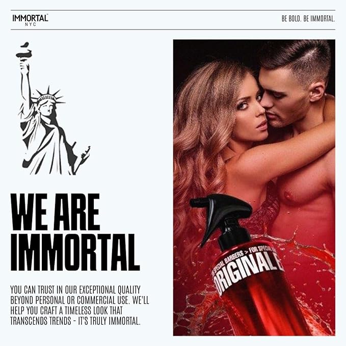 Immortal NYC Reserve 01, After Shave Spray Body/Face Men's Cologne, 17 oz, Exclusive Barbers, Softens Skin, Refreshes, Disinfects and Relieves Face and Skin, Moisturizing Formula After Shaving