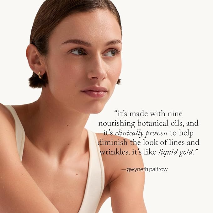 goop Beauty Nutrient Face Oil | Anti Aging Moisturizer for Smooth Skin Texture & Wrinkles | Bakuchiol, Cacay, & Organic Amla | 1 fl oz