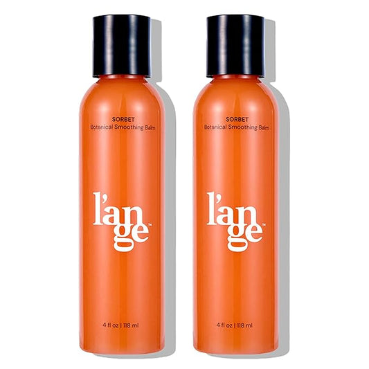 L'ANGE HAIR Sorbet Botanical Smoothing Balm | Biotin Leave-In Conditioner for Frizzy Hair & Curly Hair Styling | Best Anti-Frizz Hair Straightening Products | Extention Safe (2-Pack)