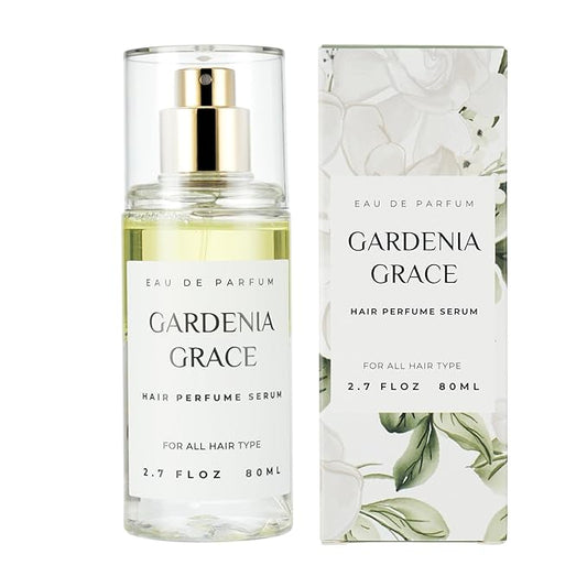 Hair Perfume for Women, Summer Lightweight Long Lasting Fragrance Mist - 3:7 Hydrating Serum Alcohol Free Formula, Argan Oil Scented Hair Spray with Keratin & Elastin (Gardenia Grace) 2.7 fl oz