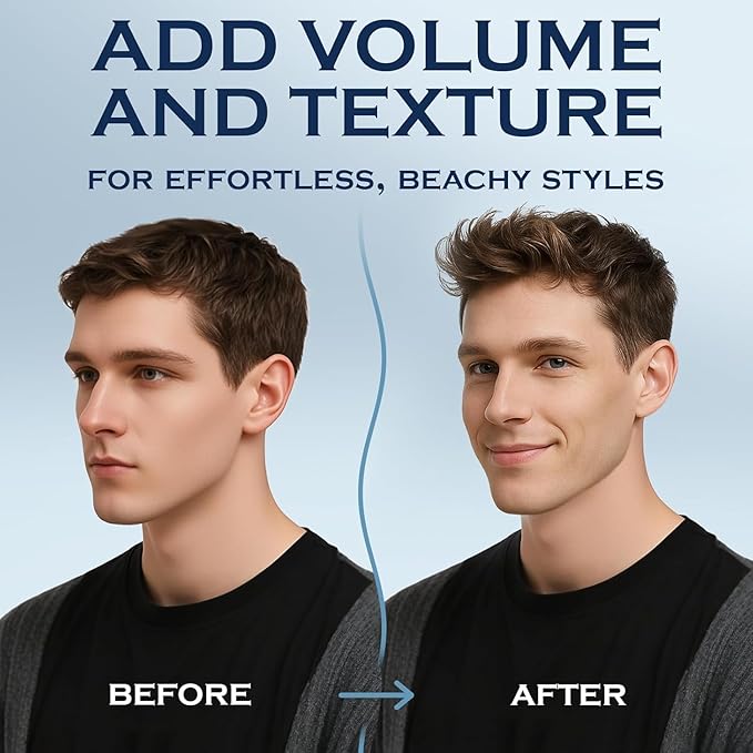 Sea Salt Spray for Men, Texturizing Hairspray, Stocking Stuffers for Man, Surf Spray Adds Instant Volume, Travel Essentials, Christmas Gift for Men, 8.8 Oz