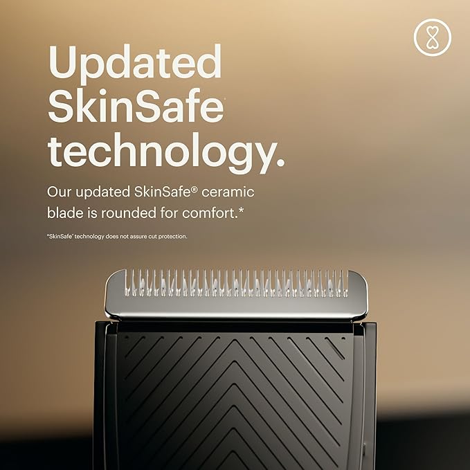 MANSCAPED® The Lawn Mower® 4.0 PRO - Groin & Body Hair Trimmer, Updated SkinSafe® Trimmer Blade, Waterproof Wet/Dry Groomer, USB-C & Wireless Charging Compatible, Men’s Ball Shaver with Travel Lock