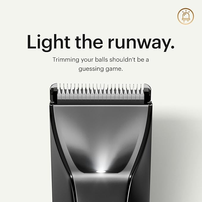 MANSCAPED® The Lawn Mower® 4.0, Electric Groin Hair Trimmer, Replaceable SkinSafe® Ceramic Blade Heads, Waterproof Wet/Dry Clippers, Rechargeable, Wireless Charging, Male Hygiene Grooming Razor